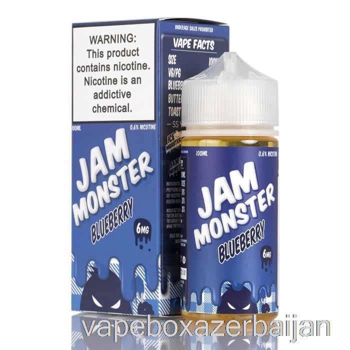 E-Juice Vape Blueberry - Jam Monster - 100mL 0mg